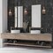 Apollo Tile Antiek 2.58 in. x 7.9 in. Glossy Black Ceramic Subway Wall and Floor Tile 5.38 sq. ft./case, 38PK MOD88BLK258A - alternate 5