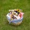 Wickerwise Picnic Basket with Handle and Washable Plaid Liner - Ideal for Outdoor Adventures,  QI004718.S - alternate 4