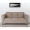 Homeroots 72" Beige Polyester Sofa With Black Legs 530465 - alternate 1