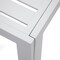 Leisuremod Chelsea Modern Aluminum Patio Side Table, White CT18W - alternate 3