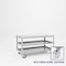 Pucel Heavy Duty Shop Truck, 60 in W x 30 in D x 33.5 in H, Three Shelves, Push Handle, Light Blue 3060-DT-3S - alternate 1