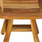 Homeroots 14" Natural Teak Curvilinear Shower Bench 376701 - alternate 5
