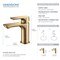 Kibi Tender Single Handle Bathroom Vanity Sink Faucet, Pop Up Drain C-KBF1019BB - alternate 6
