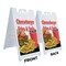 Signmission Cheeseburger Fries Soda, A-Frame & 2 Decals Installed, Heavy-Duty Plastic Frame SBHD-D-2436-Cheeseburger Fries Soda - alternate 4