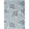 Homeroots 4' X 6' Navy Blue Ivory And Blue Palm Leaf Indoor Outdoor Area Rug 552515 - alternate 1