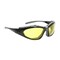 Bouton Optical Full Frame Safety Glasses w/Black Frame, Foam Padding, Amber Lens and Anti-Scratch/Anti-Fog Coating 250-50-0429 - alternate 1