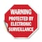 Signmission Warning Protected by Electronic Sur, 10 Inch X 10 Inch, Vinyl Decal OC-D-10-338 - alternate 1