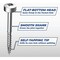 Kreg Pocket-Hole Screw #6 Thread, 1" L, Fine Thread, Pan Head, Square Drive, Steel, Zinc, 100PK SPS-F1-100 - alternate 10