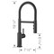 Blanco Catris Flexo Semi-Pro 1.5 GPM, Matte Black 443026 - alternate 4