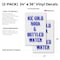 Signmission Ice Cold Soda & Bottled Water, Vinyl Decals Only 24 Inch x 36 Inch, Vinyl Decal, 2PK DSB-2436-2PACK-IceColdSoda&BottledWater - alternate 2