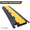 Kable Kontrol Cable Ramp, 2 in H, 39 in L, 10 in W, 2 Channel, Polyurethane/Rubber, Black, Yellow CP9972 - alternate 6