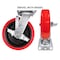 Hyw Products Heavy Duty Caster 8in Polyurethane on Plastic Wheel, Swivel with Brake 40-80S-A1-PU-TB - alternate 3