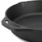 Megachef 12 Inch Pre-Seasoned Cast Iron Skillet with Tempered Glass Lid MCCI-7756CI - alternate 5