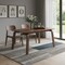 Homeroots 63" Walnut Wood Dining Table 631290 - alternate 2