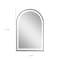Homeroots 36" Black Lighted Arch Metal Framed Bathroom Vanity Mirror 564852 - alternate 3