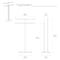 Gatco Modern Floor Towel Stand, Satin Nickel 1552SN - alternate 3