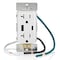Leviton USB Receptacle, 20 A, White T5834-W - alternate 4