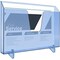 Acrimet Pocket File Holder Horizontal Brochure Display (Wall or Countertop, Letter, Clear Blue) 862.2 - alternate 4