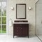 James Martin Vanities Brittany 36" Single Vanity, Burnished Mahogany, w/ 3 CM Siberian Silestone Top 650-V36-BNM-3SFR - alternate 2