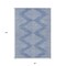 Homeroots 8' X 10' Denim Blue And Ivory Geometric Washable Indoor Outdoor Area Rug 598553 - alternate 5