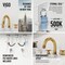 Vigo Wythe Two Handle Three-Hole Widespread Bathroom Faucet in Matte Brushed Gold VG01306MG - alternate 6