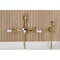 Kingston Brass Two-Handle Wall Mount Bridge Kitchen Faucet with Brass Sprayer, Polished Brass KS2442PLBS - alternate 4