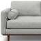 Homeroots 72" Gray Fabric Sofa With Brown Legs 640990 - alternate 4