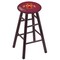 Holland Bar Stool Co Maple Counter Stool, Dark Cherry Finish, Iowa State Seat RC24MSDC - alternate 1