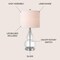 Jonathan Y Anya 20.5" Mini Glass LED Table Lamp, Clear JYL1028E - alternate 6