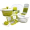 Megachef 10-in-1 Multi-Use Salad Slicer with Interchangeable Blades and Storage Lids MGSALAD-SPINNER-MULTI-SLCRDCR - alternate 3