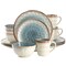 Elama Leann 16 Piece Stoneware Dinnerware Set in Blue and Beige ELM-LEANN - alternate 1