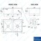 Amgood 16 in. x 20 in. x 12 in. Stainless Steel 2 Compartment Drop-In Sink. NSF AMG SINK DIS S2C-162010-NF-Z - alternate 5