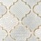 Apollo Tile Artisana 12x12 in. Silver White Textured, Foiled Stone Arabesque Lantern Mosaic Wall Tile, 5PK APLBRJ882A - alternate 5