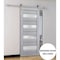 Sartodoors Sturdy Barn Door Frosted Glass Grey 30x96 Solid Core Modern Interior VEREGIO7455BD-S-GRE-3096 - alternate 1