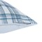 Homeroots 24" Blue Check Cotton Blend Throw Pillow With Embroidery 549443 - alternate 5