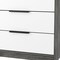 Homeroots 28" White and Gray Three Drawer Dresser 534959 - alternate 4