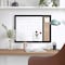 Martha Stewart Everette 24in.x18in. Magnetic Dry Erase Calendar and Crk Board Combo w/Mrkr, Mgnts, and Psh Pns, Blk BR-PM-COM-MW4C1-4561-BK-MS - alternate 4