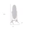 Homeroots 60" White Oval Wood Framed Freestanding Cheval Mirror 468365 - alternate 4