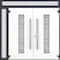 Vdomdoors Metal Double Doors Deux 0757 Gray Graphite Frosted Glass 1 Sidelight and Top Transom Entry Modern P DEUX0757DEXD-GRE-W72+16xH80+14-LH-I - alternate 3