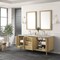 James Martin Vanities Laurent 72'' D Vanity, Light Natural Oak w/ Jasmine Pearl Top w/FreePower Wireless Charger 545-V72-LNO-FEJP - alternate 4