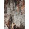 Homeroots 8' X 10' Gray Rust And Ivory Abstract Washable Indoor Outdoor Area Rug 615863 - alternate 4