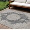 Homeroots 10' X 14' Black And Ivory Oriental Washable Indoor Outdoor Area Rug 597727 - alternate 1