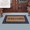 Gardenised Natural Coir and Non-Slip Rubber Doormat with Embossed Welcome Design, Elegant Welcome QI004891 - alternate 5