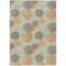 Homeroots 8' X 10' Beige Aqua And Orange Polka Dot Washable Indoor Outdoor Area Rug 614650 - alternate 5