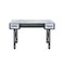 Homeroots 47" Antiqued White and Black Computer Desk With Two Drawers 491439 - alternate 1