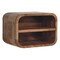 Homeroots 14" Brown Solid Wood One Drawer Floating Nightstand 712842 - alternate 5