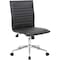 Boss B9533C Task Chair, Black Back, 20 in W 26" L 38-1/2" H, Armless, Vinyl Seat B9534C-BK - alternate 1