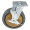 Vestil Rubber Swivel With Brake Caster 8 In. Diameter x 2 In. Width 881 Lb. Capacity Dark Gray/Gold CST-KSM-8X2MR-SWB - alternate 3