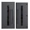 Vdomdoors Front Exterior Prehung Steel Door Ronex0130 Grey 96 2 Sidelight Exterior Windows Sidelites Entry RONEX0130EXD-GRE-W16+36+16xH96-RH-I - alternate 5