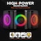 Pyle Portable Bluetooth Speaker with 8 in Inch Woofer, TWS, Mic Input, USB/SD/FM Radio, Colorful Ring PPHP868STBG - alternate 3